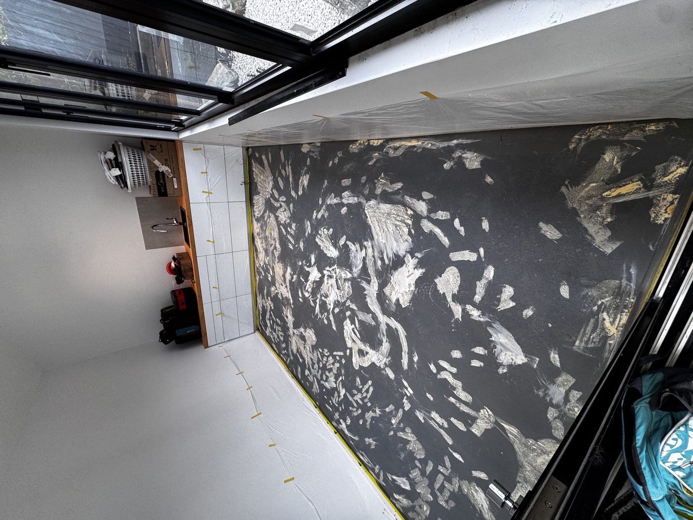Epoxy laundry floor