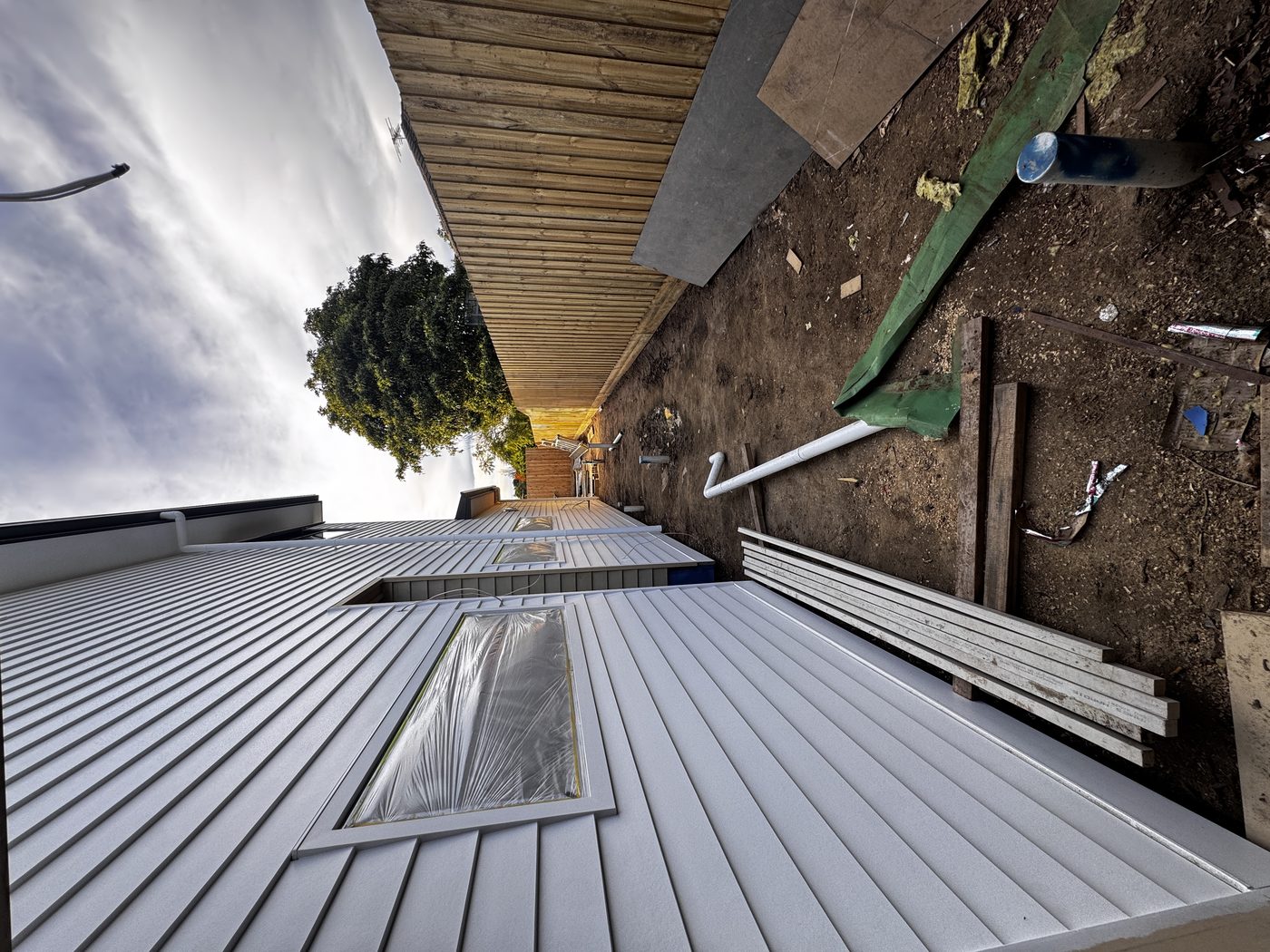New build weatherboard exterior